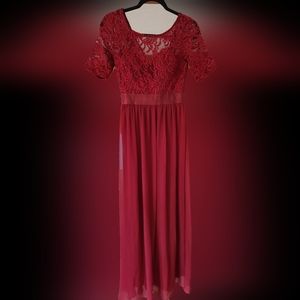 Ever Pretty dress size 4 in Burgundy